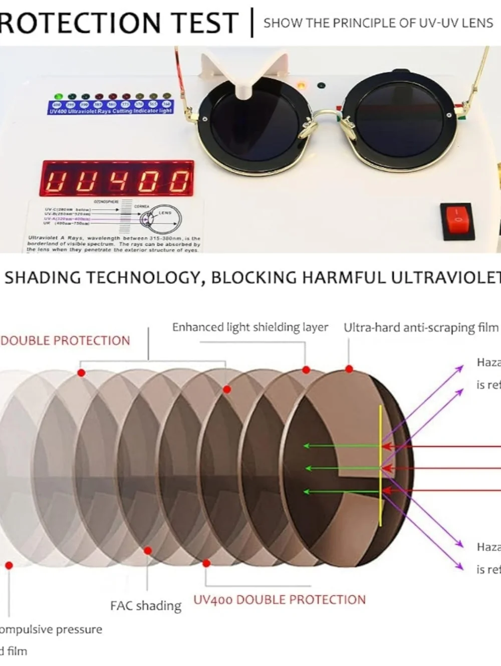 Gold Metal Round Sunglasses with Black Accented Rim